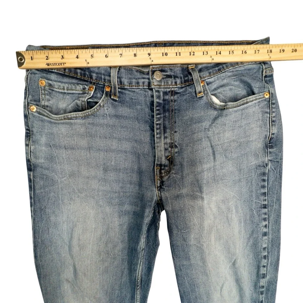 Levis 514 Blue‎ Jeans Mens 36x34  Regular Fit Straight Leg Cotton Denim Levi's